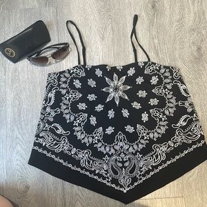 Cropped bandana top